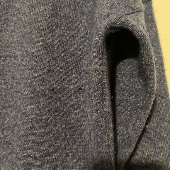 Womens Size Medium 100% Cashmere Long Sleeve Uneven Hem Sweater Office Staple - Picture 8 of 9